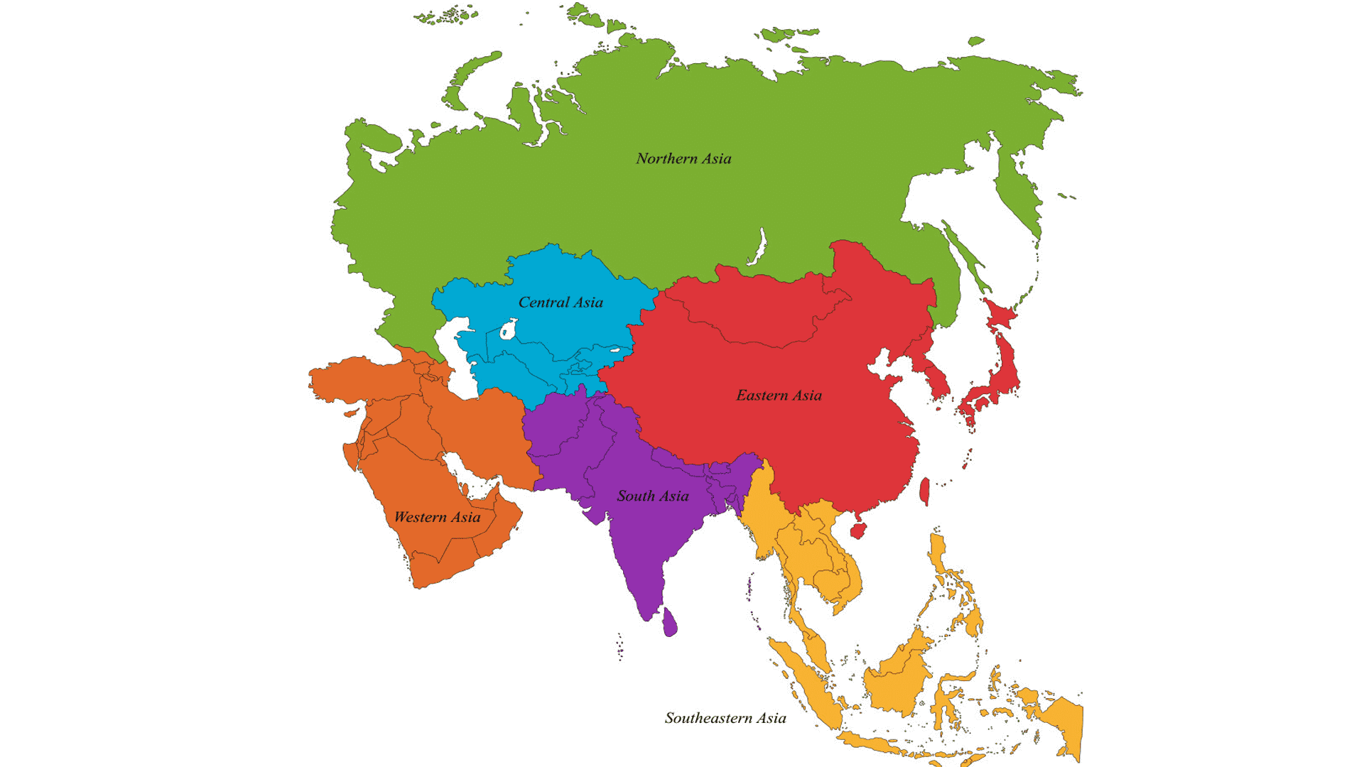 asia map